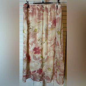 Floral Print Skirt- Size Large